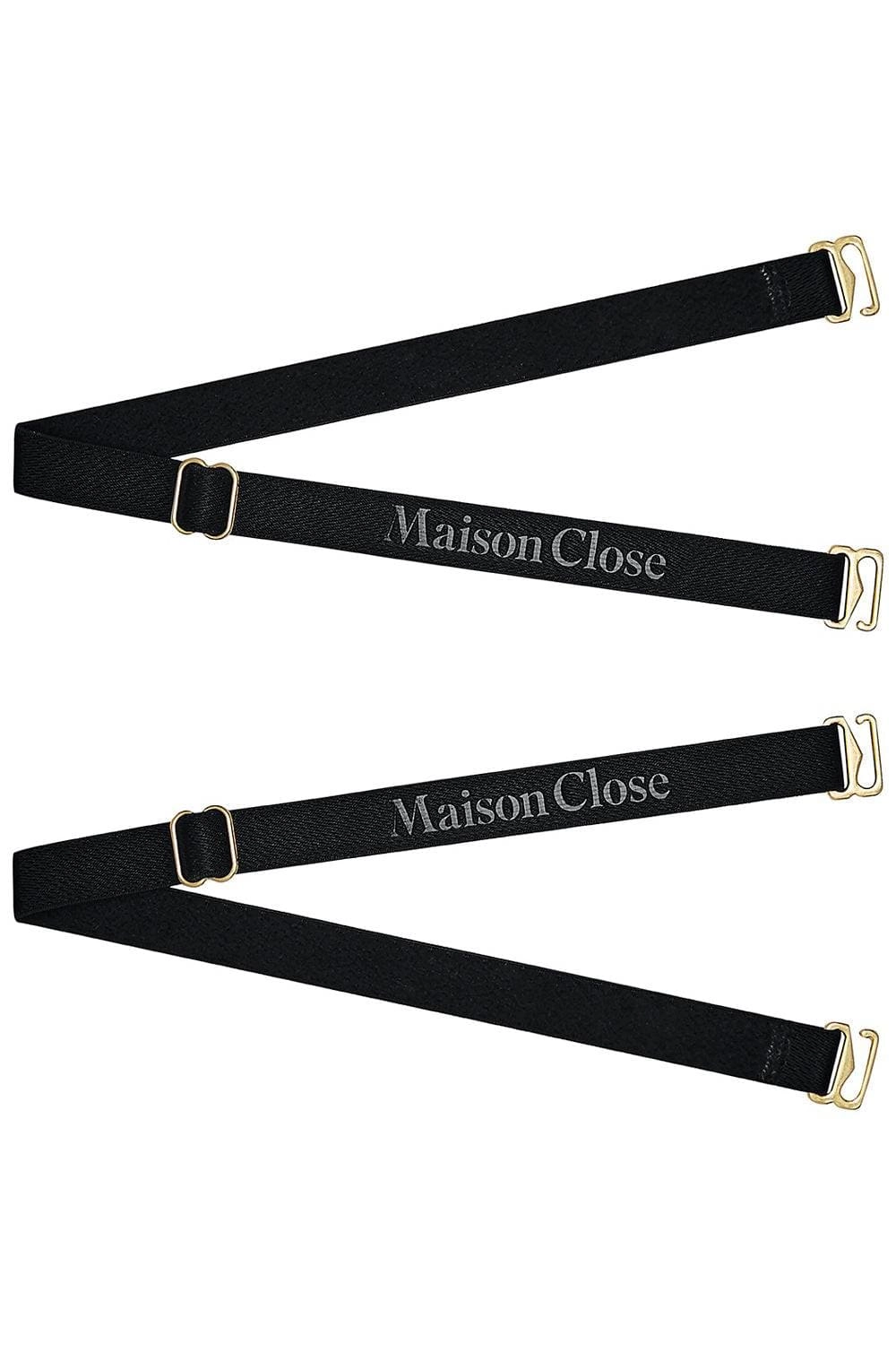Signature Thong Straps Black/Gold