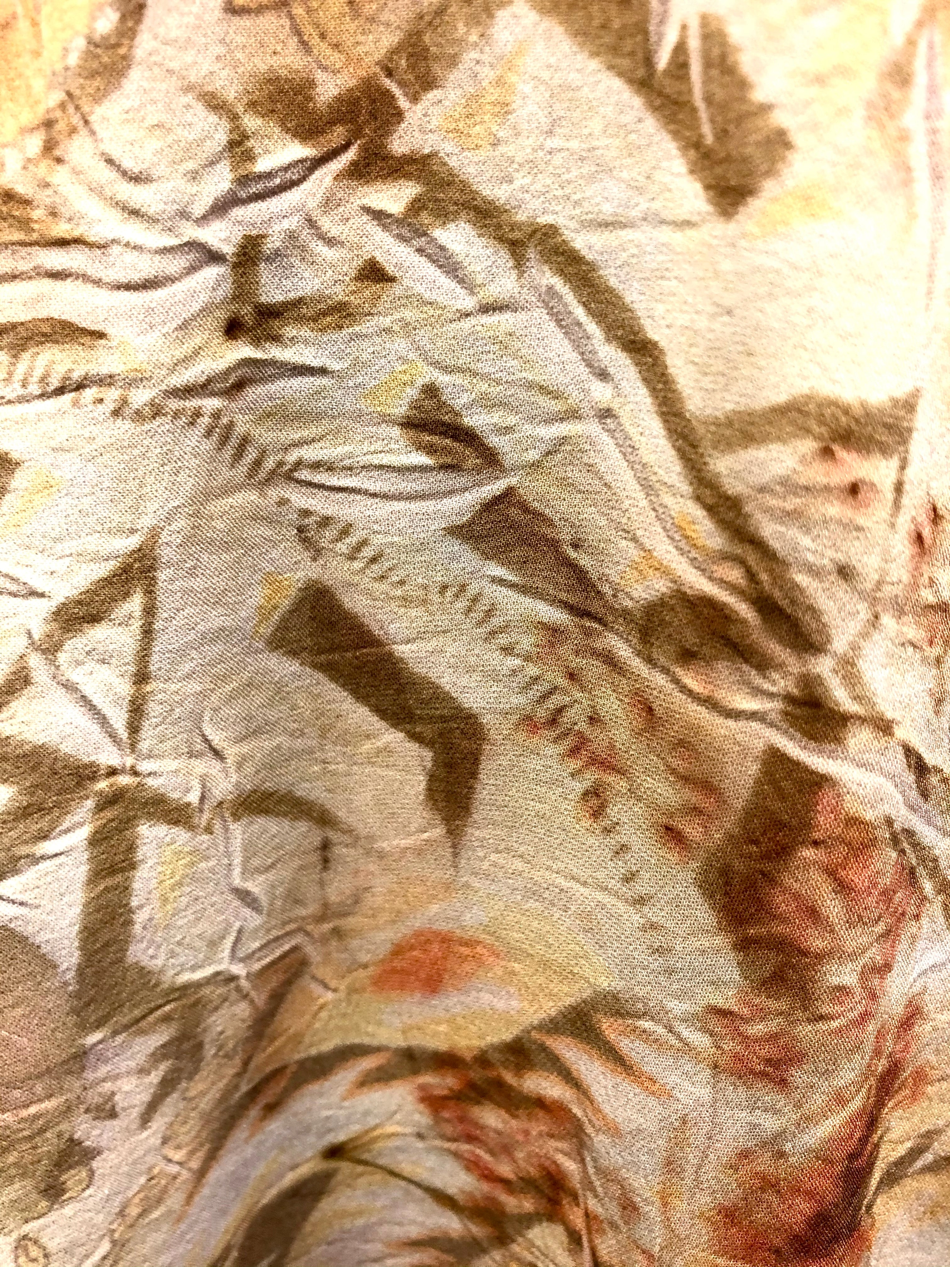 Silk  ecodyed  3/4 sleeve Dress