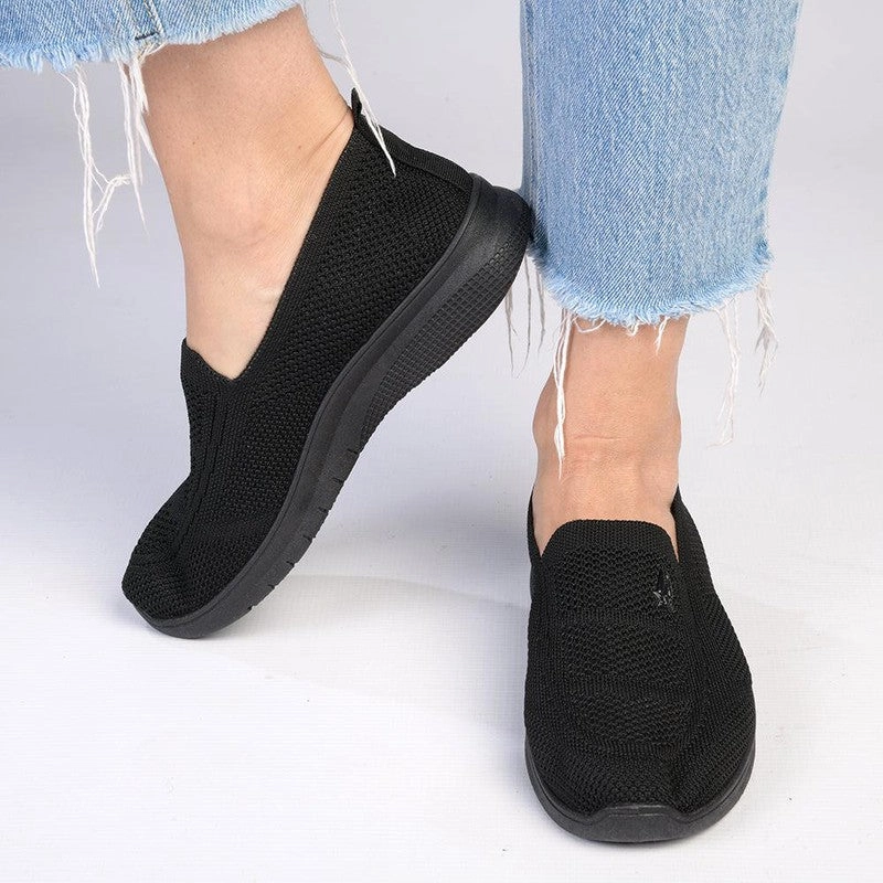 Soft Style By Hush Puppies Rimba Knit Loafer  - Black