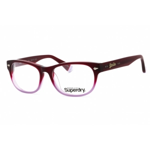 Superdry Unisex Eyeglasses - Burgundy/Purple Plastic Cat Eye Frame | SDO-OSAKA 162
