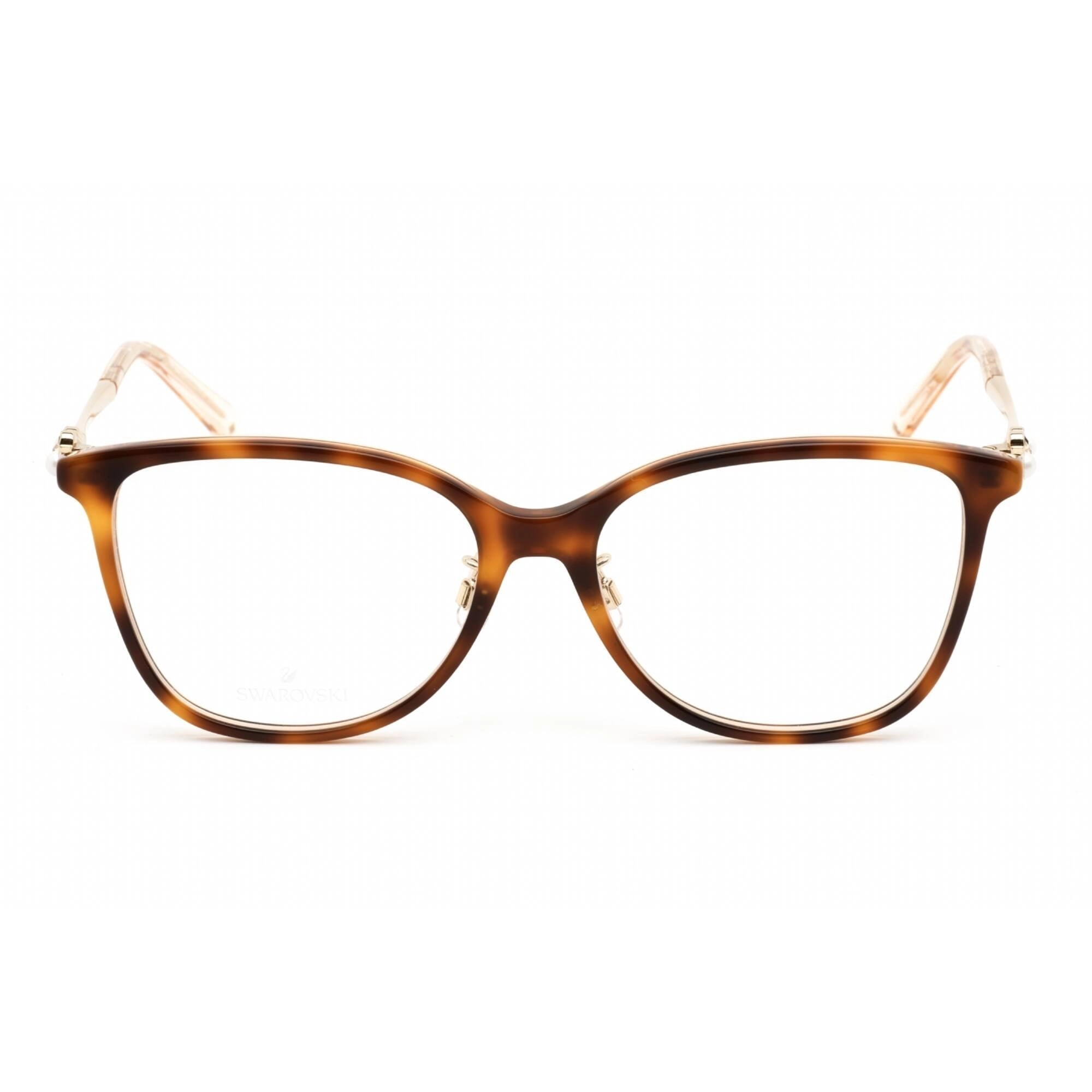 Swarovski Unisex Eyeglasses - Butterfly Havana/Gold Acetate/Metal Frame | SK5367-F 056
