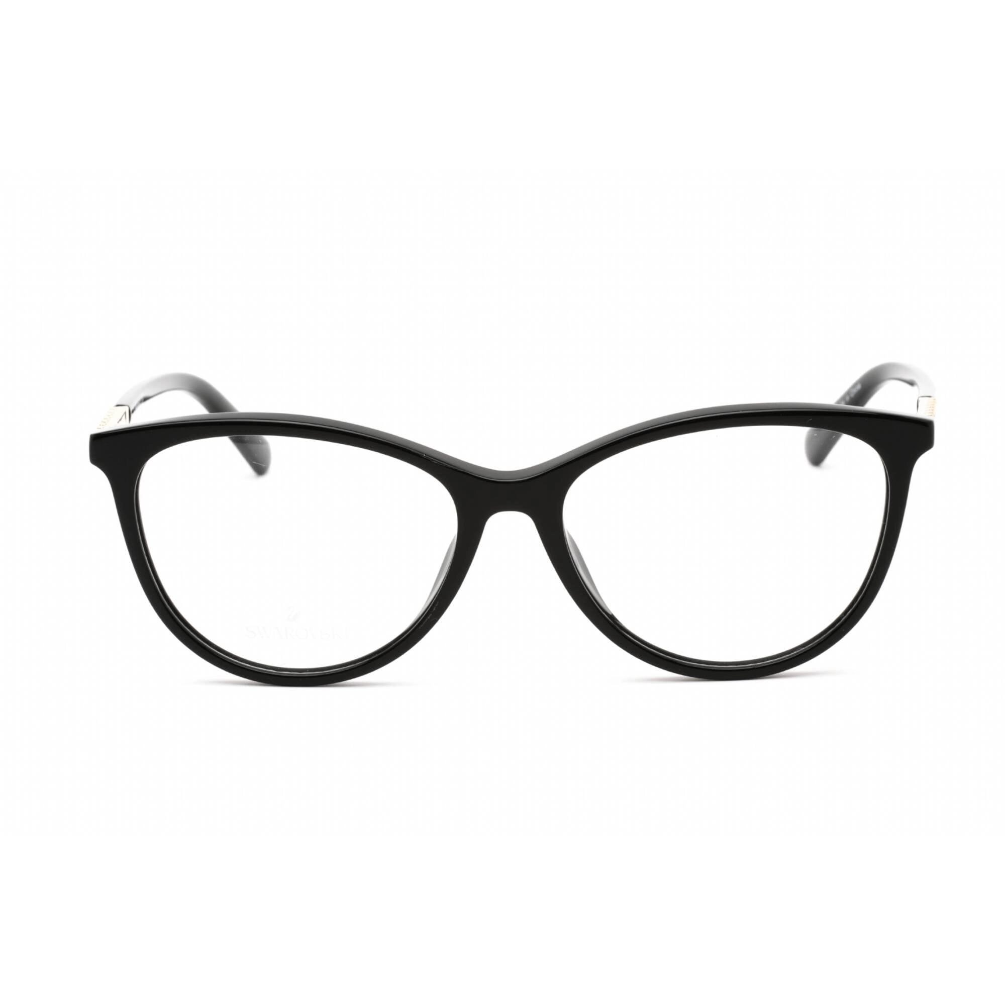 Swarovski Unisex Eyeglasses - Full Rim Cat Eye Shiny Black Plastic Frame | SK5396 001