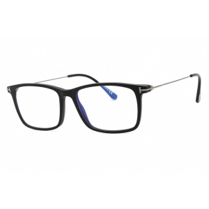Tom Ford Men's Eyeglasses - Matte Black Acetate Rectangular Frame | FT5758-B 002