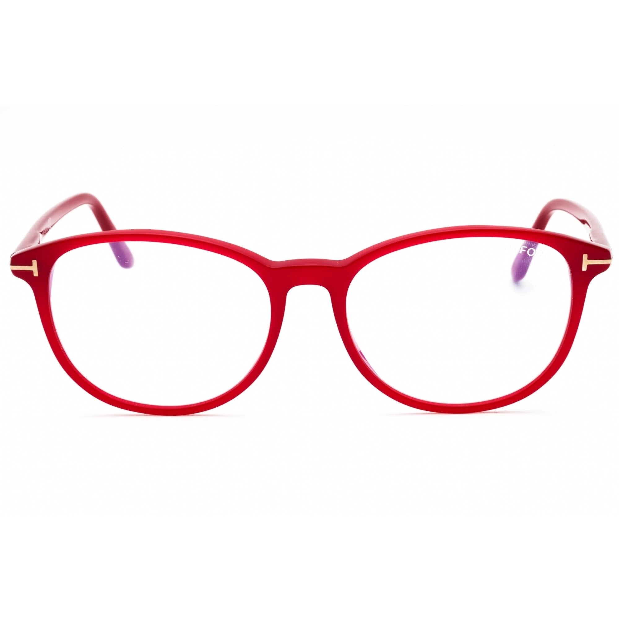 Tom Ford Women's Eyeglasses - Pink /Other Acetate Round Full Rim Frame | FT5810-B 074