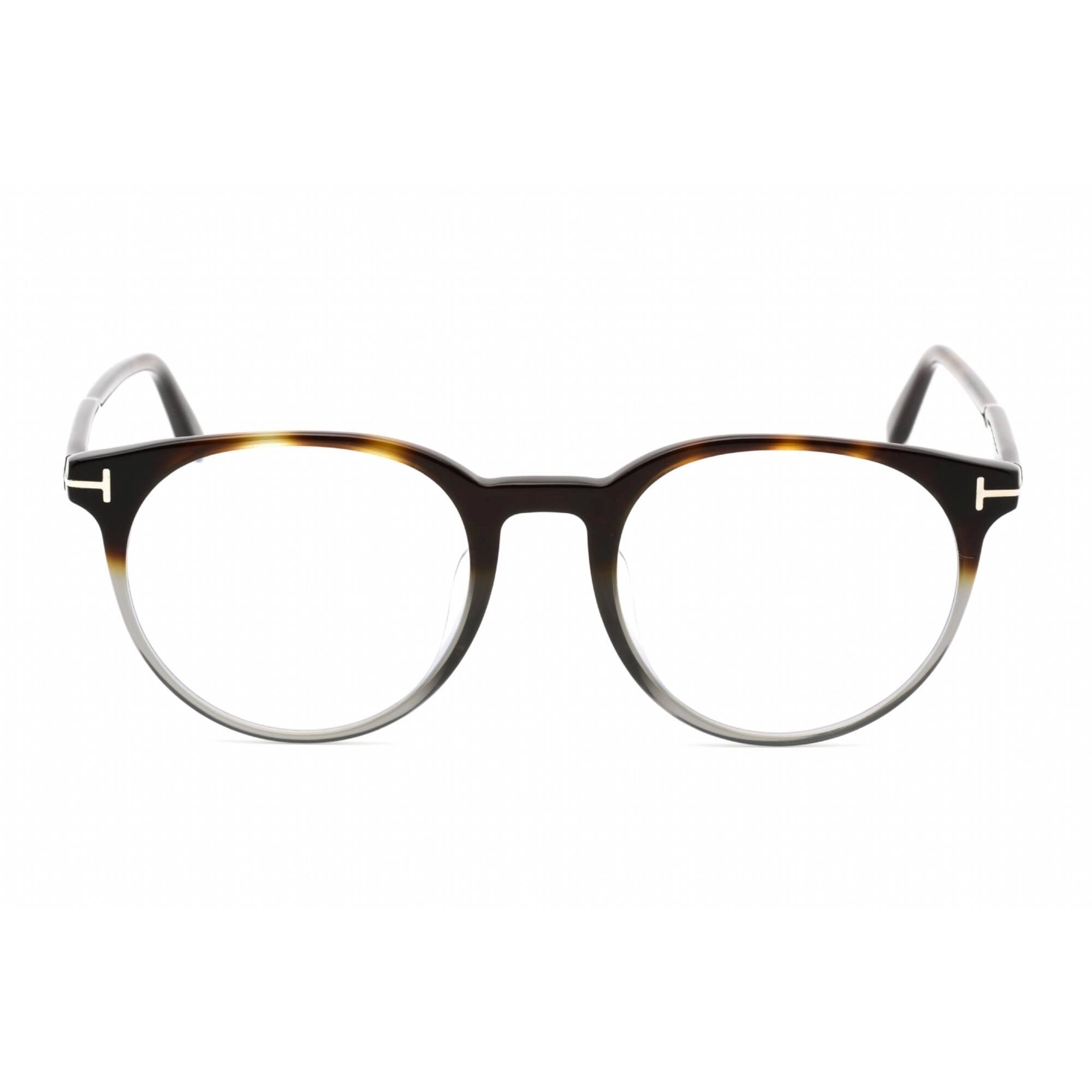Tom Ford Women's Eyeglasses - Round Shape Havana/Grey Plastic Frame | FT5695-F-B 056