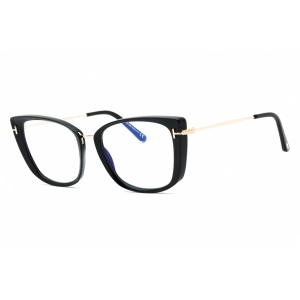 Tom Ford Women's Eyeglasses - Shiny Black Cat Eye Shape Full Rim Frame | FT5816-B 001