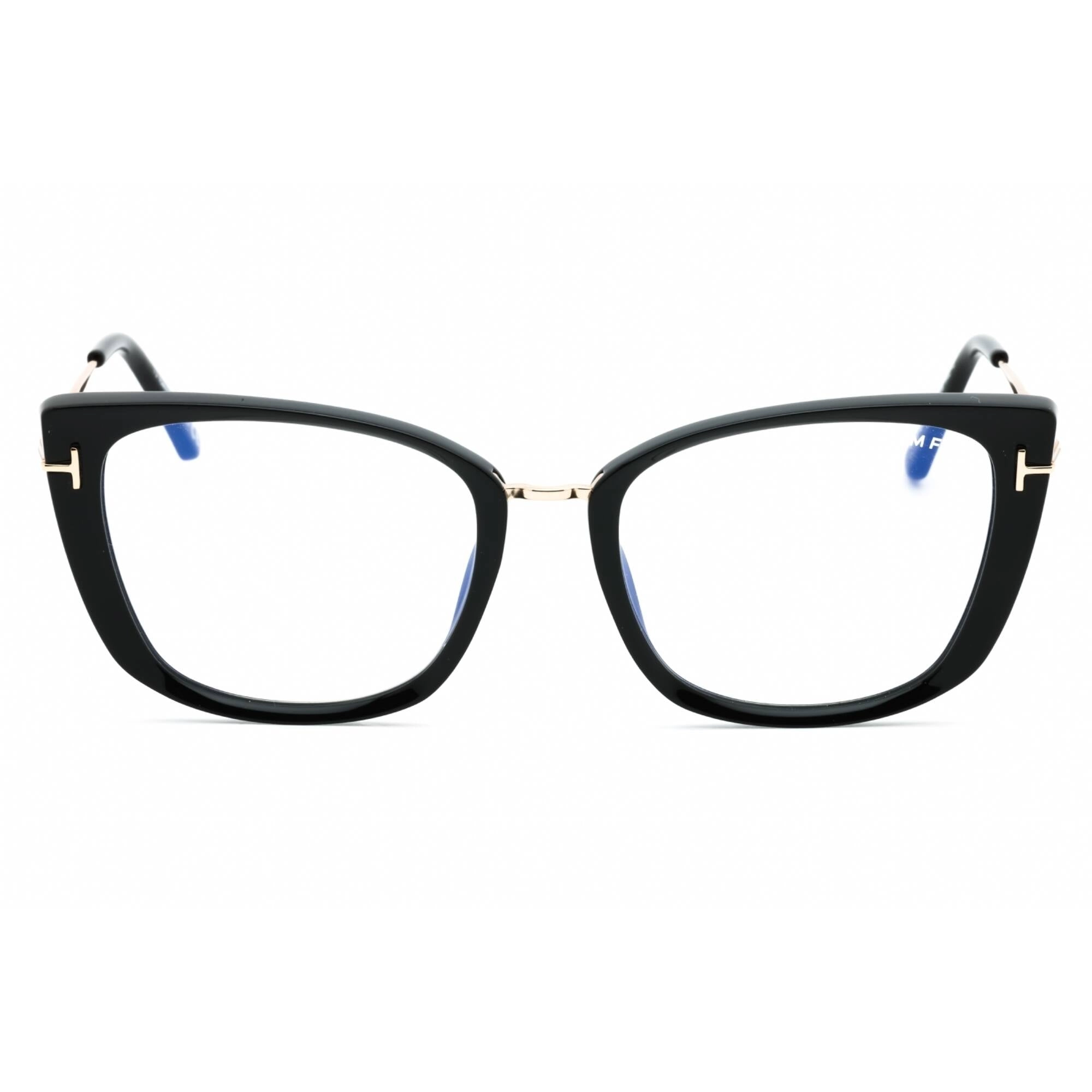 Tom Ford Women's Eyeglasses - Shiny Black Cat Eye Shape Full Rim Frame | FT5816-B 001