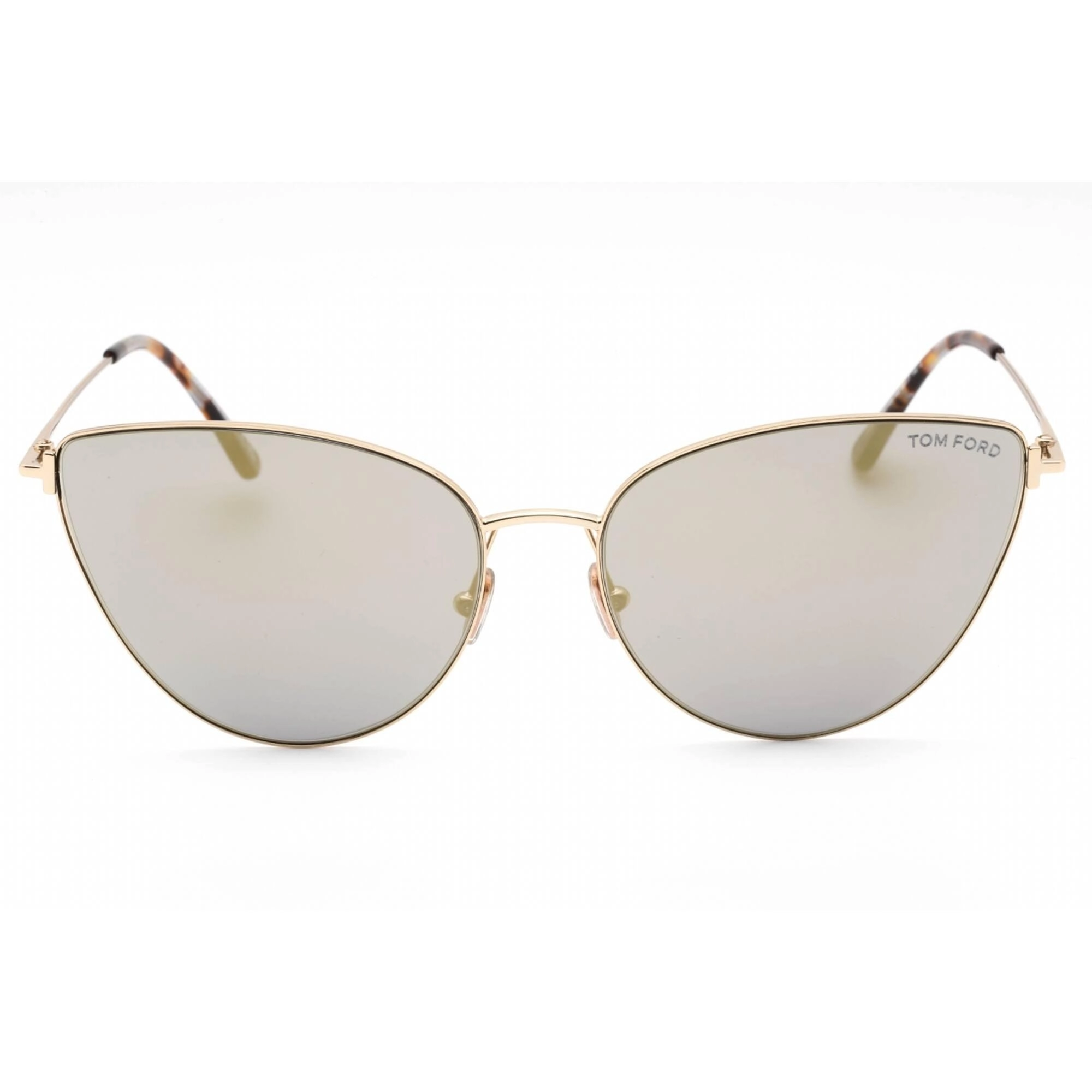 Tom Ford Women's Sunglasses - Gold Metal Full Rim Cat Eye Mirrored Frame | FT1005 32C