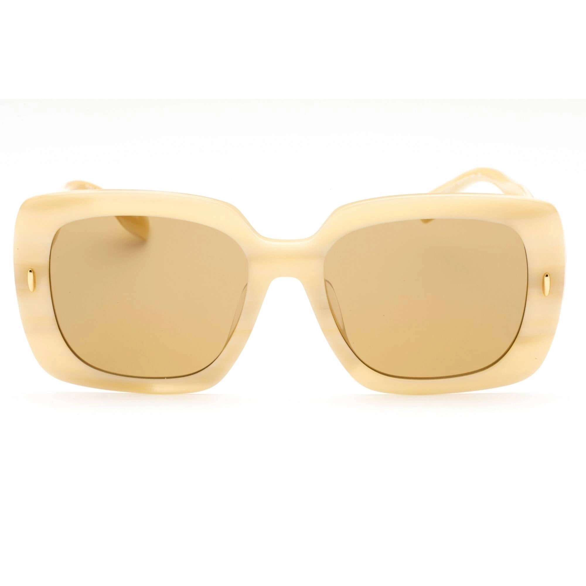 Tory Burch Women's Sunglasses - Ivory Horn Square Frame Brown Lens | 0TY7193U 195073