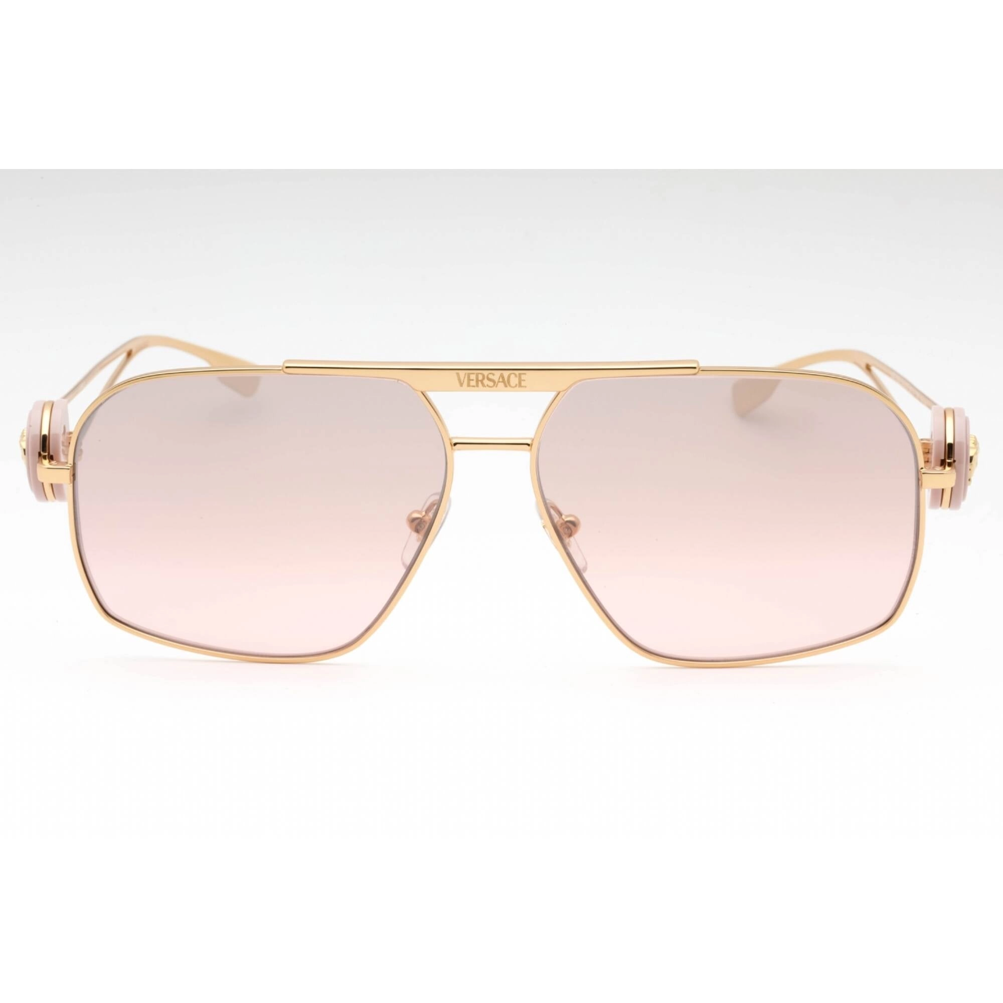 Versace Men's Sunglasses - Gold Metal Navigator Shape Full Rim Frame | 0VE2269 10027E
