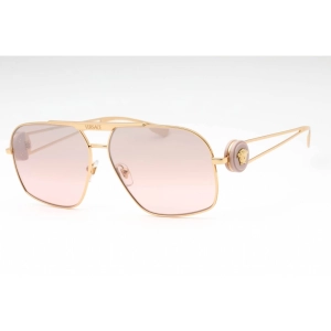 Versace Men's Sunglasses - Gold Metal Navigator Shape Full Rim Frame | 0VE2269 10027E