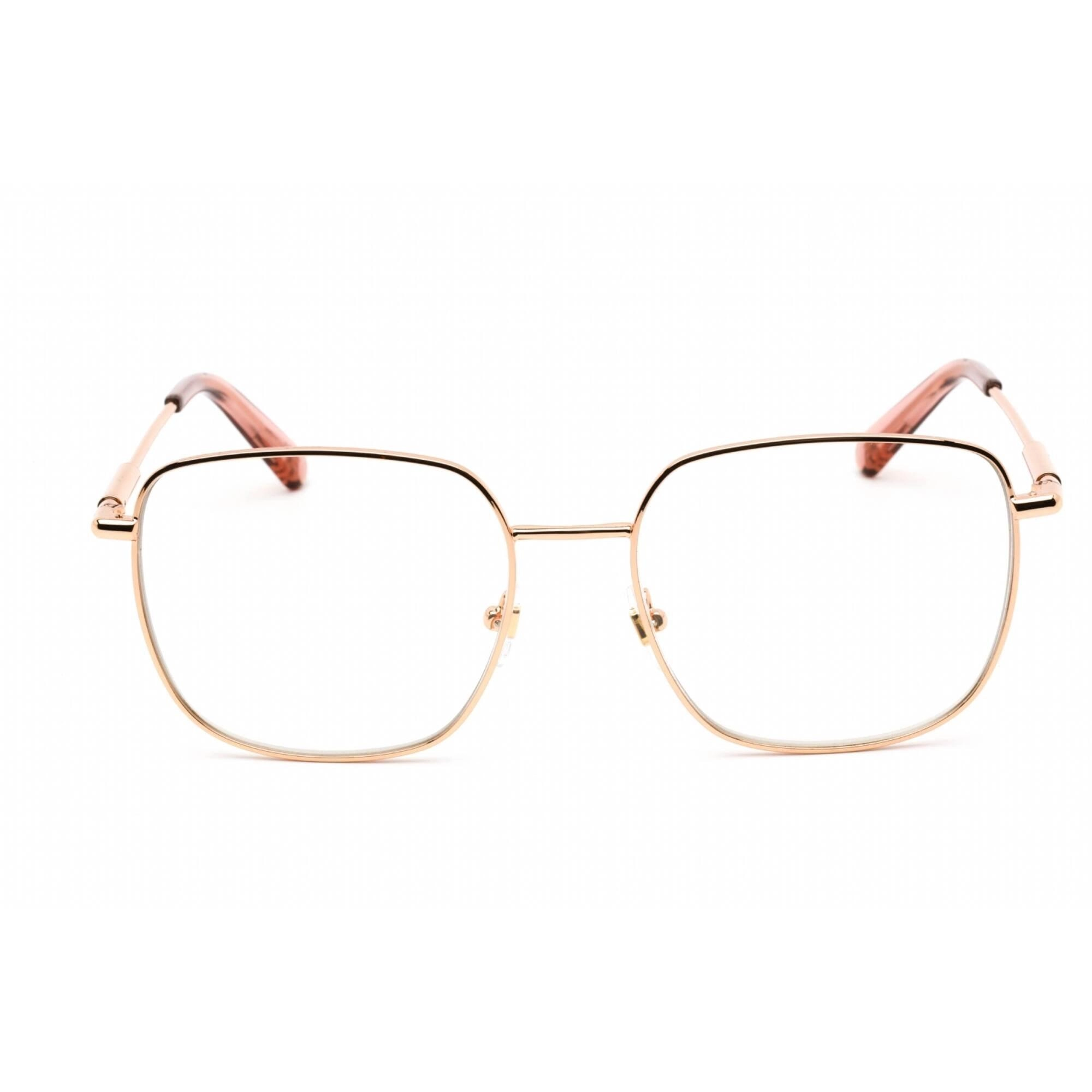 Versace Women's Eyeglasses - Clear Lens Rose Gold Metal Square Frame | 0VE1281 1412