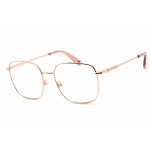 Versace Women's Eyeglasses - Clear Lens Rose Gold Metal Square Frame | 0VE1281 1412
