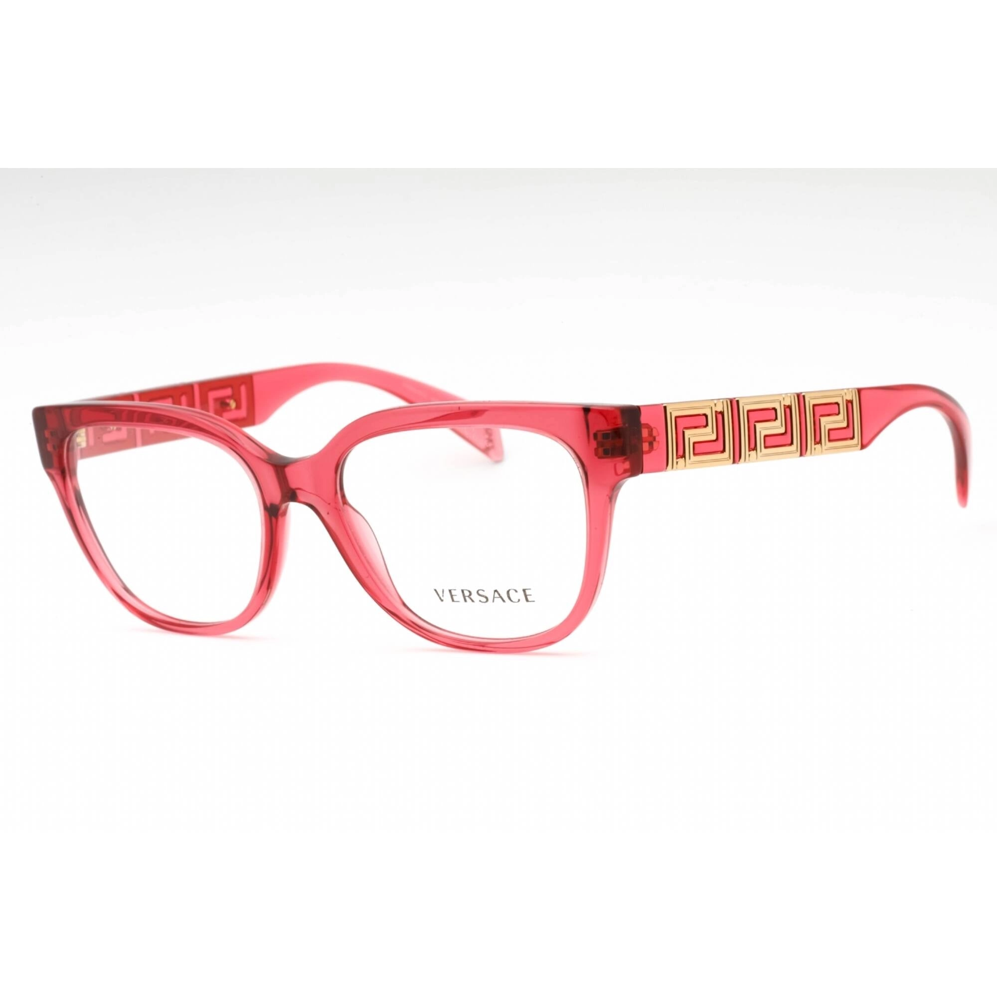 Versace Women's Eyeglasses - Red Plastic Cat Eye Full Rim Frame | 0VE3338 5409
