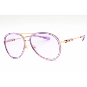 Versace Women's Sunglasses - Transparent Lilac/Gold Aviator Frame | 0VE2260 10021A