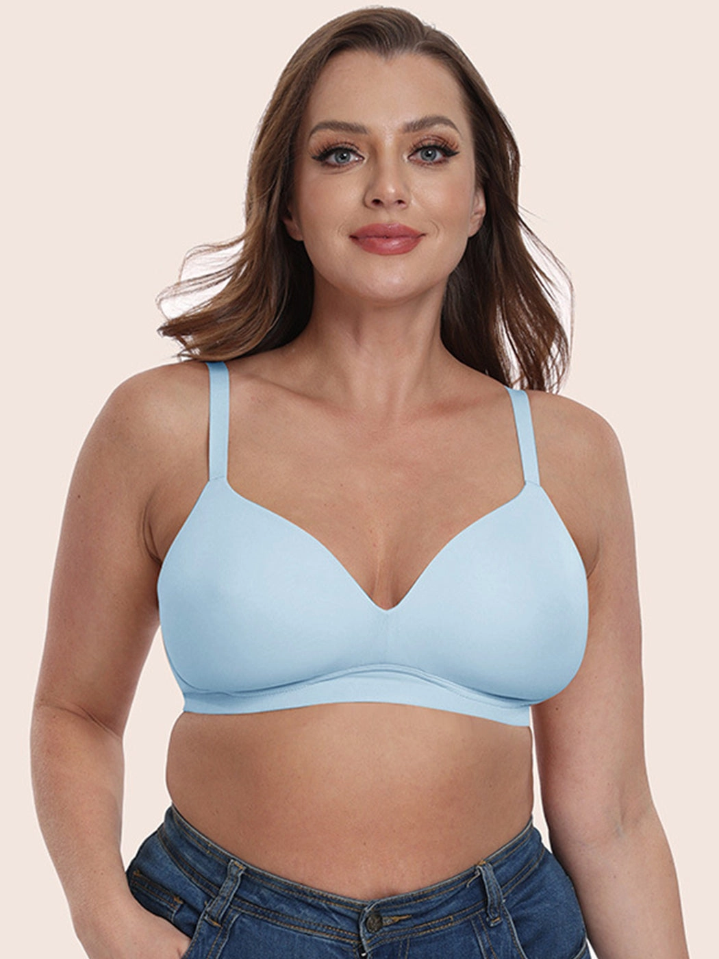 Women's Comfort Smoothing Stretch Wireless Lightly Lined Bra