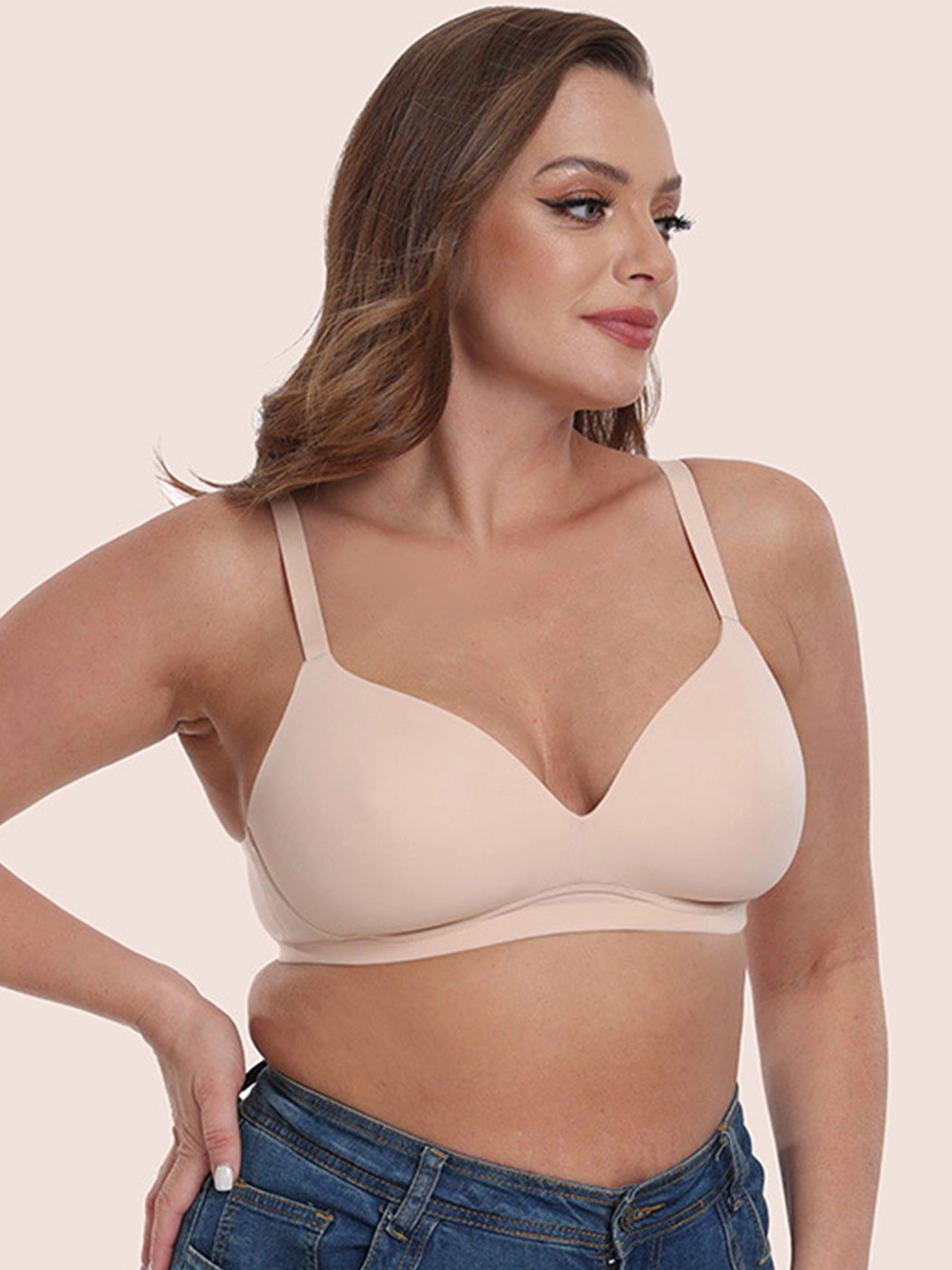 Women's Comfort Smoothing Stretch Wireless Lightly Lined Bra