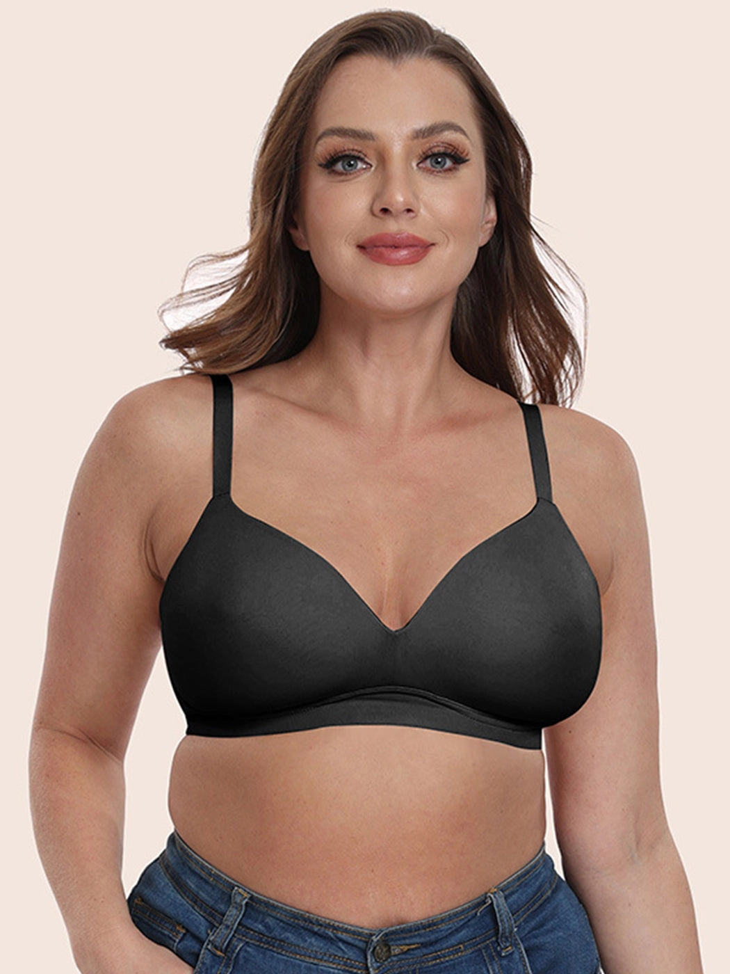 Women's Comfort Smoothing Stretch Wireless Lightly Lined Bra