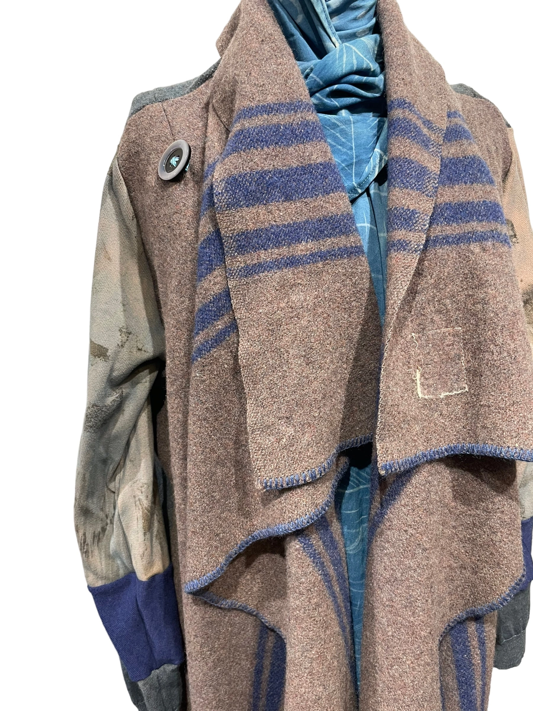 Wool Blanket Wrap Coat
